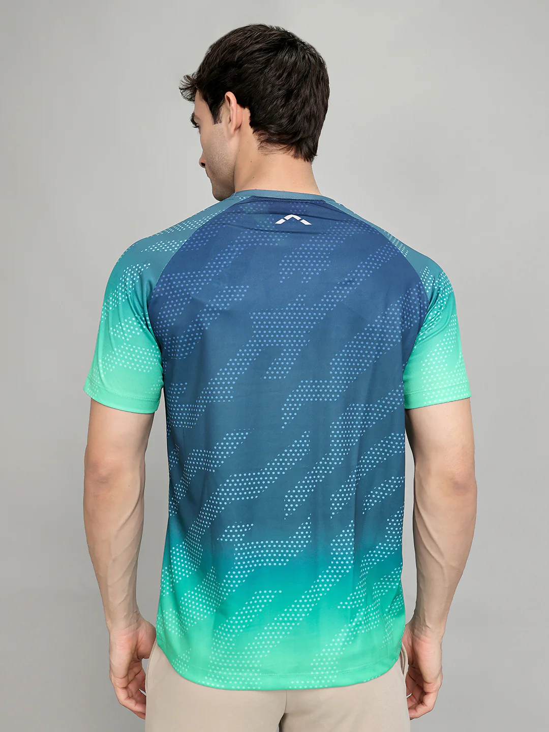 Rock.it Men Green Printed Round Neck Half Sleeve T-Shirt - Image 4