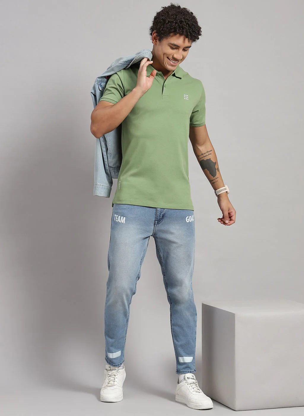 Rock.it Men Green Solid T-Shirt - Image 5