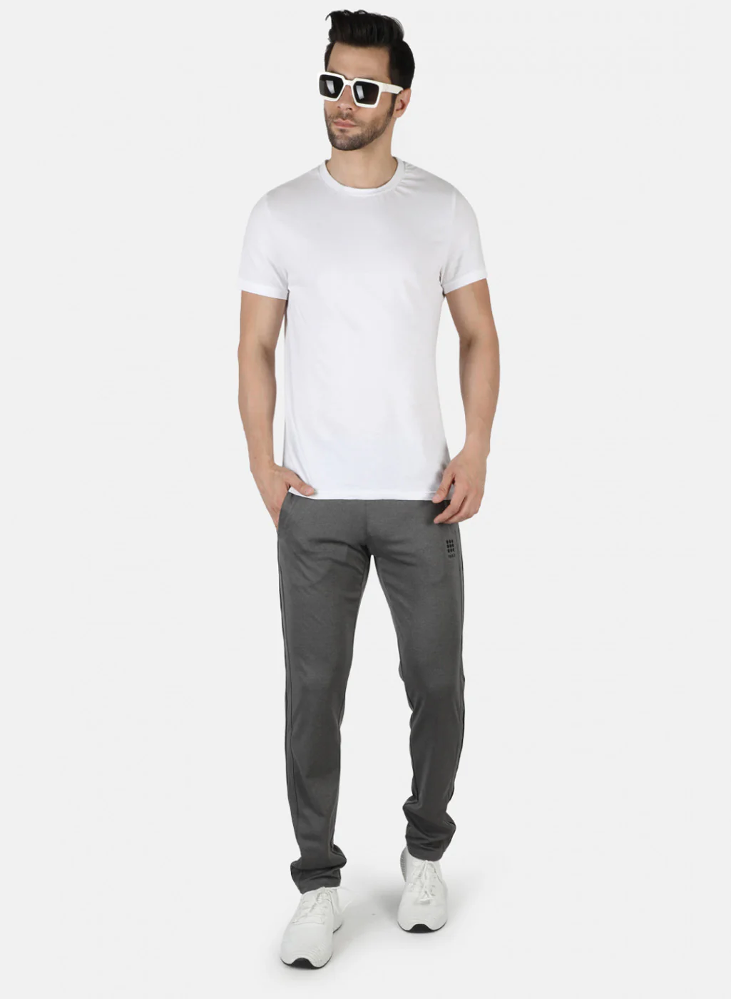 Rock.it Men Grey Self Design Lower - Image 4