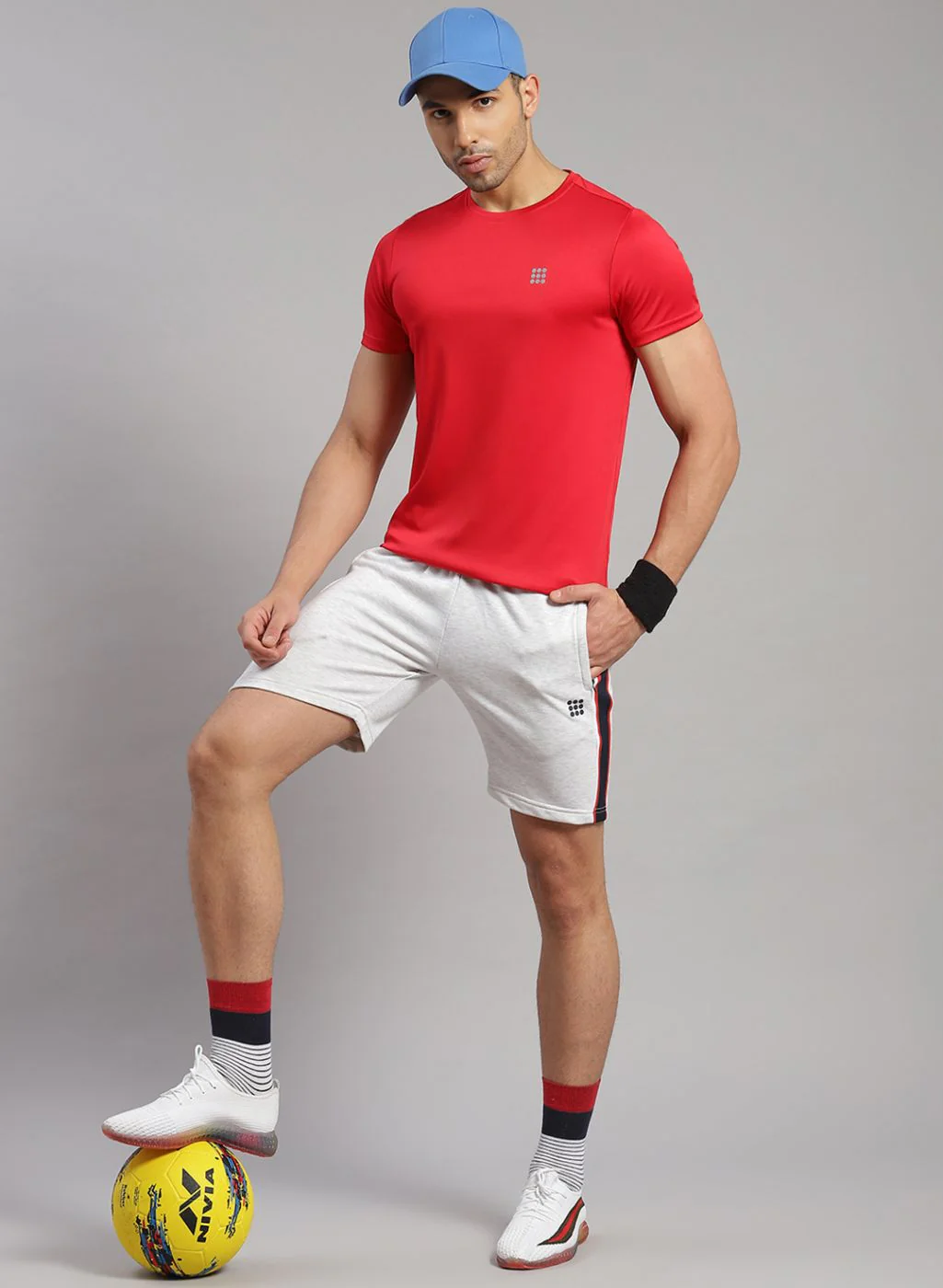 Rock.it Men Grey Solid Short - Image 2