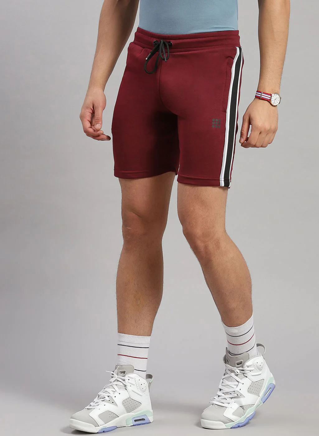 Rock.it Men Maroon Solid Short - Image 4