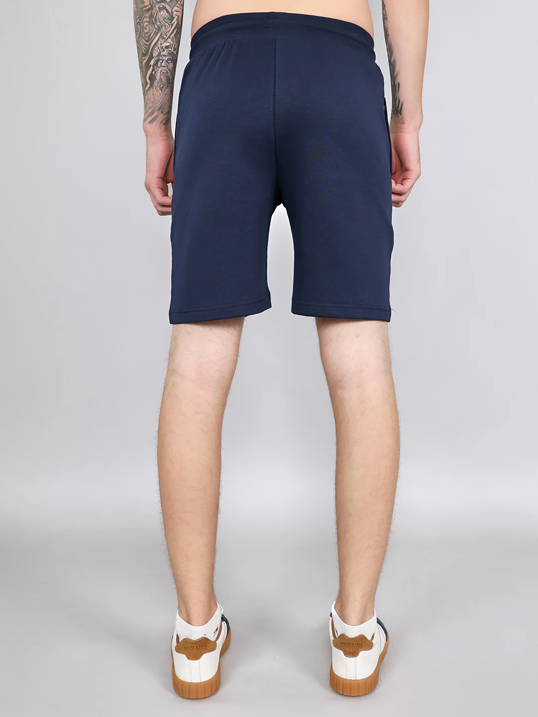 Rock.it Men Navy Blue Solid Regular Fit Shorts - Image 4