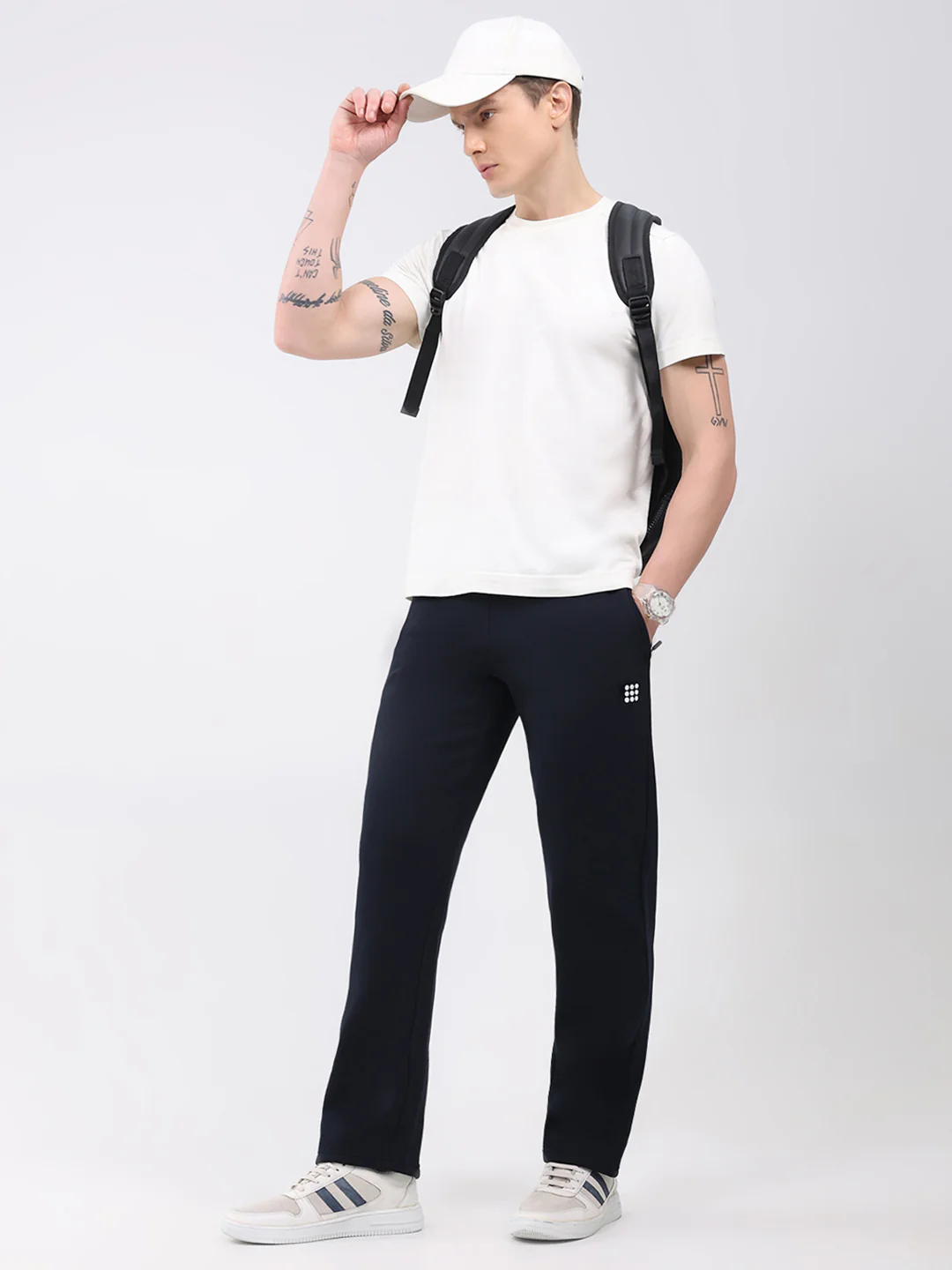 Rock.it Men Navy Blue Solid Regular Fit Winter Lower - Image 2