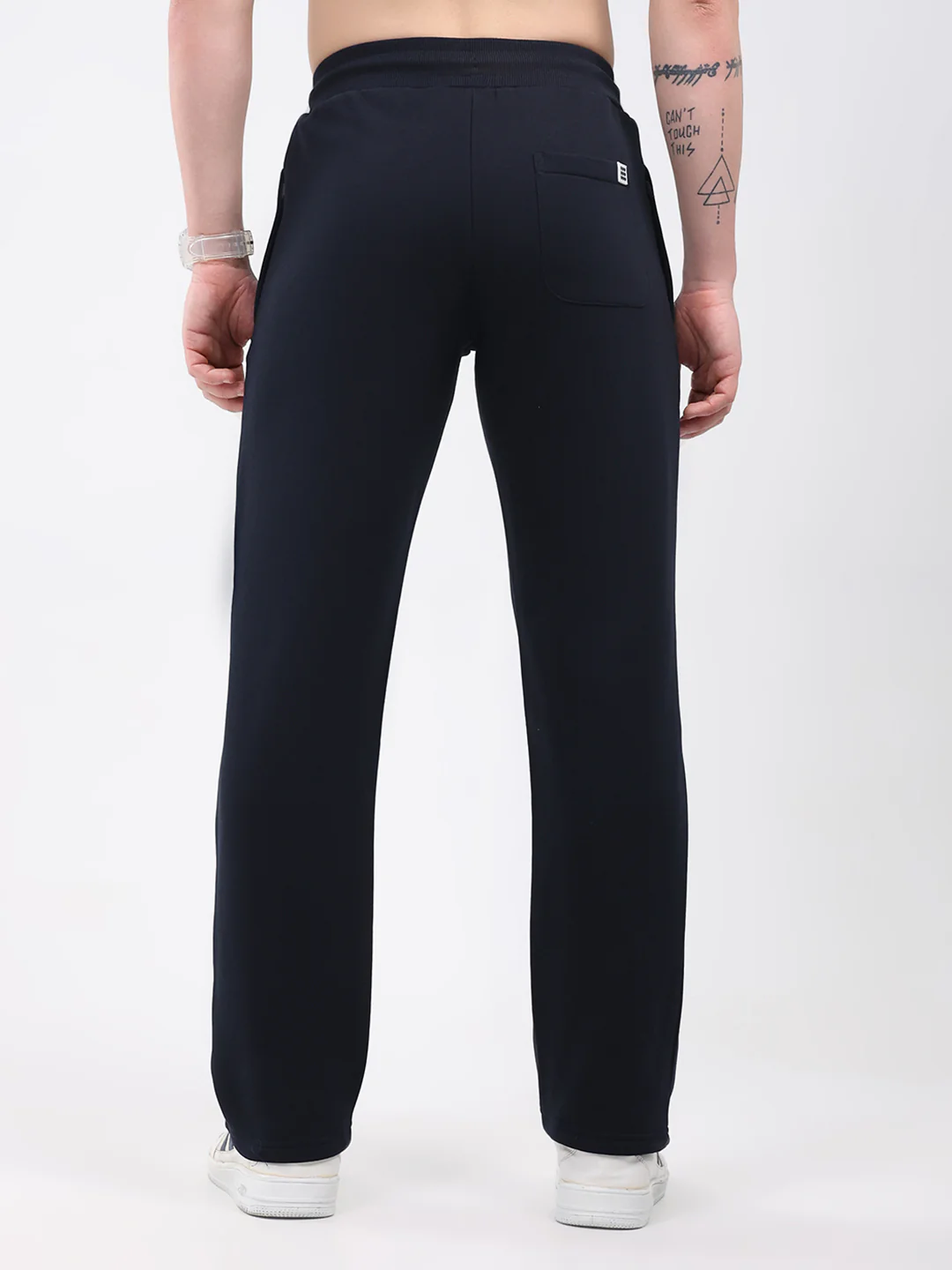 Rock.it Men Navy Blue Solid Regular Fit Winter Lower - Image 5