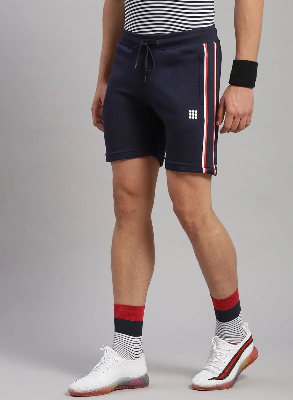 Rock.it Men Navy Blue Solid Short - Image 4