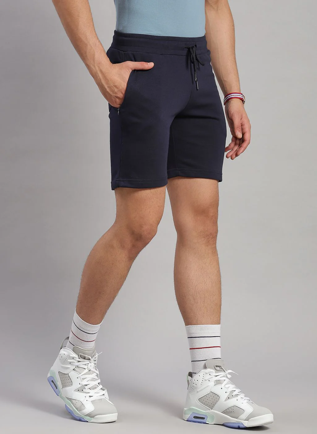 Rock.it Men Navy Blue Solid Short - Image 5