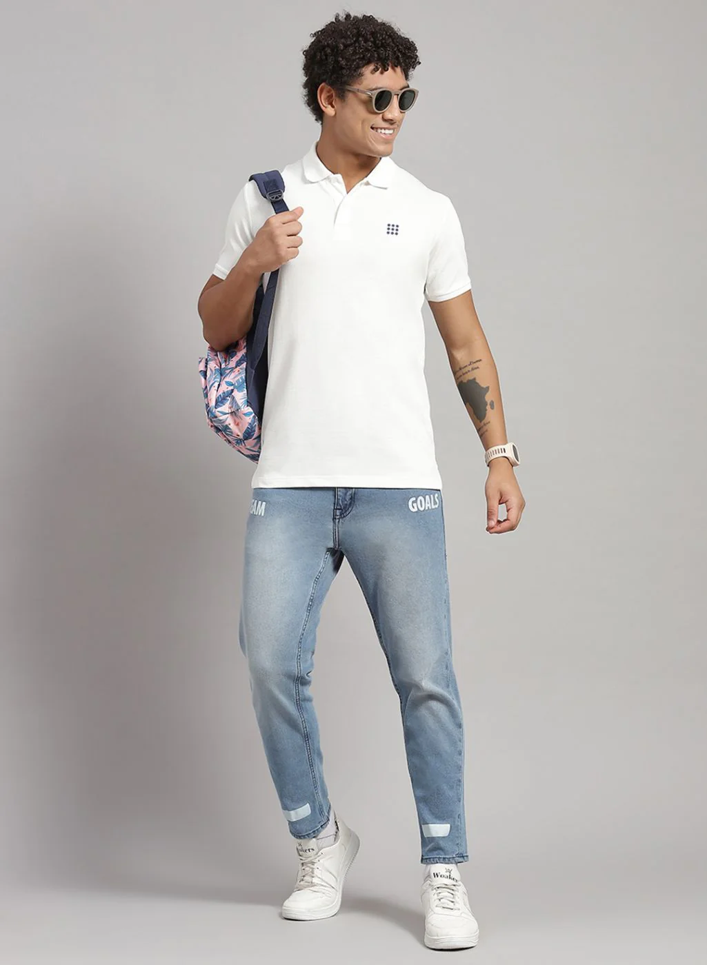 Rock.it Men Off White Solid T-Shirt - Image 5