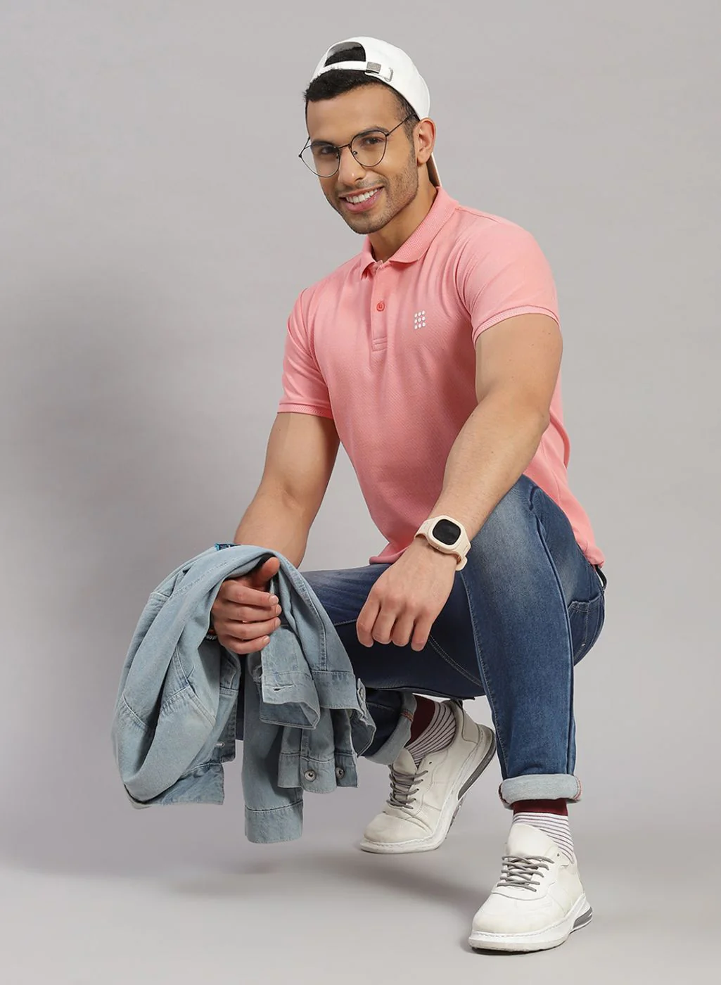 Rock.it Men Pink Solid T-Shirt - Image 2