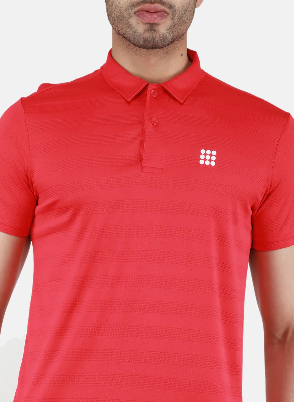 Rock.it Men Red Self Design T-Shirt - Image 5