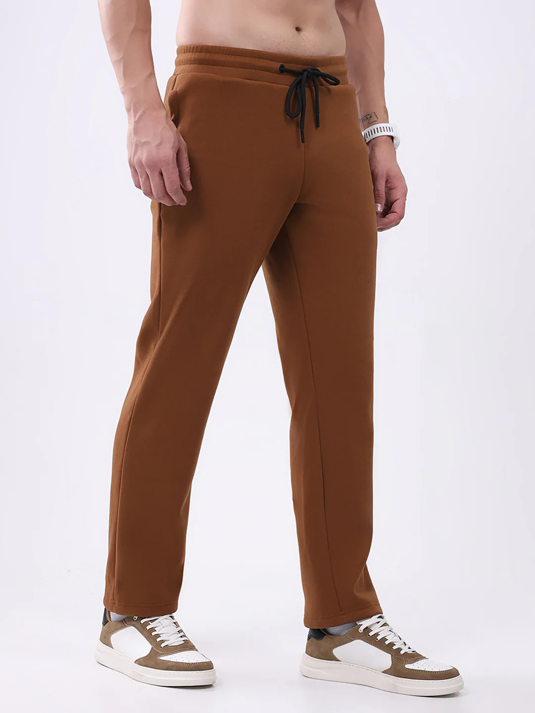 Rock.it Men Tan Solid Regular Fit Winter Lower - Image 4