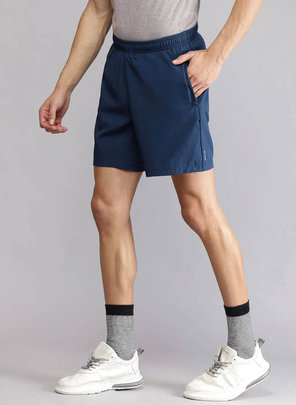 Rock.it Men Teal Blue Solid Short - Image 4