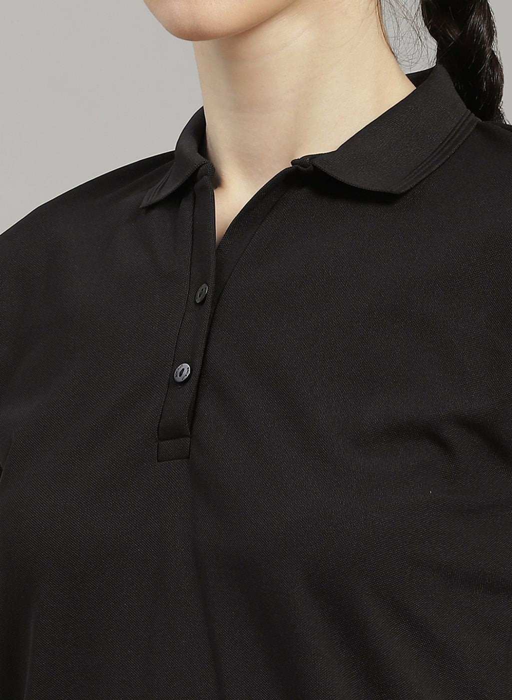 Rock.it Women Black Solid T-Shirt - Image 6
