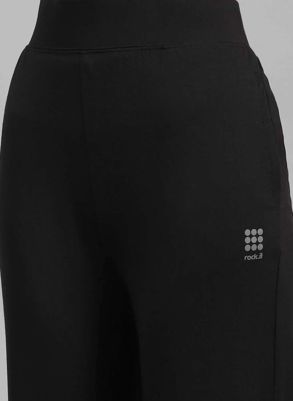Rock.it Women Black Solid Trackpant - Image 6