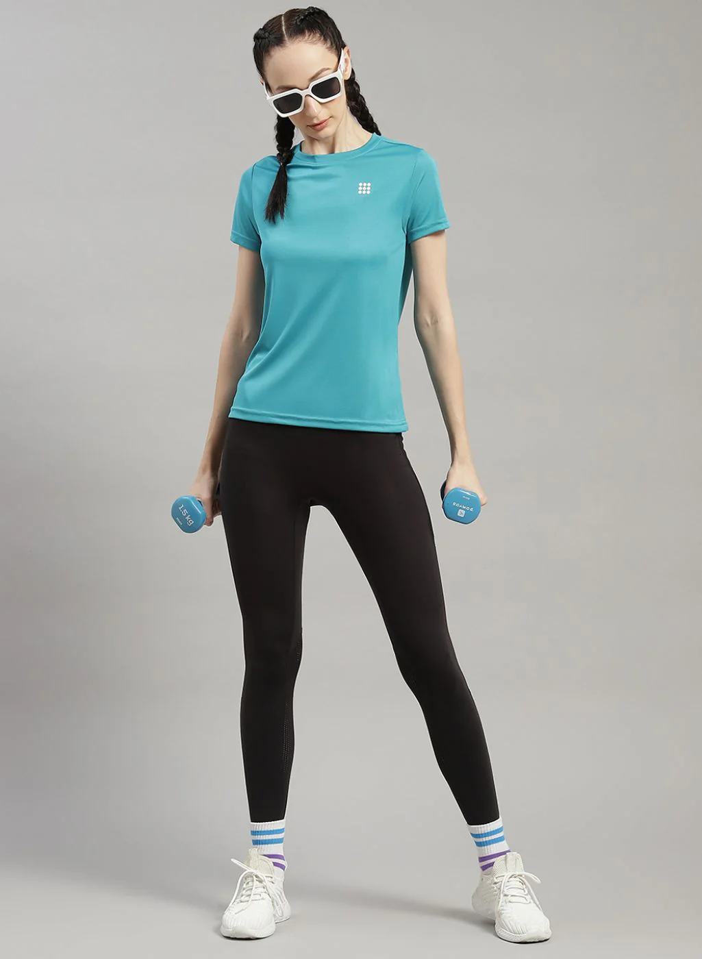 Rock.it Women Blue Solid Top - Image 2