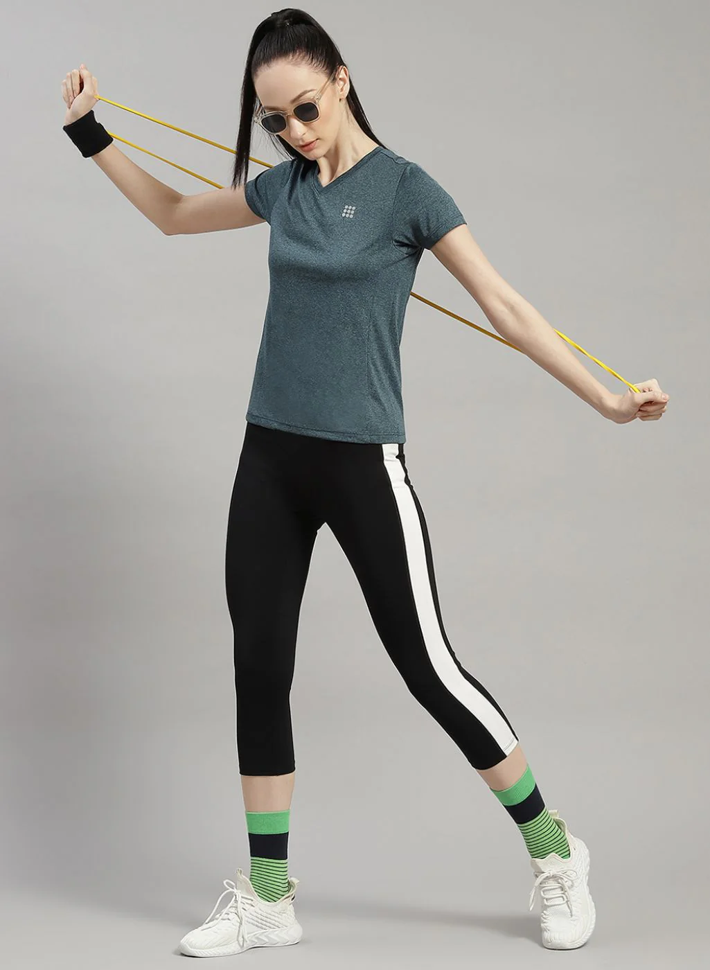 Rock.it Women Green Solid Top - Image 5