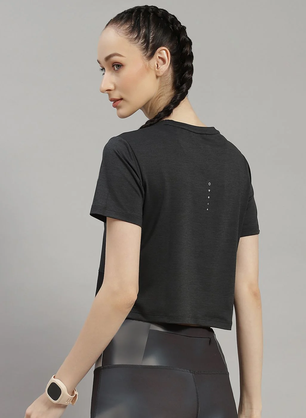 Rock.it Women Grey Solid Top - Image 4