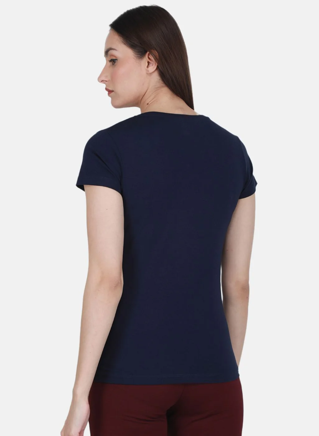 Rock.it Women Navy Blue Solid Top - Image 3