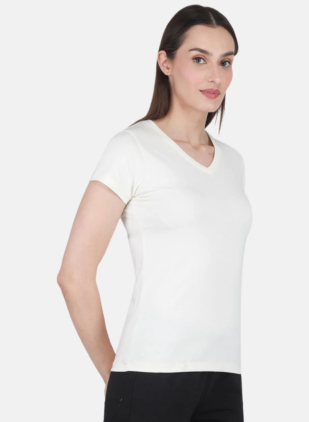 Rock.it Women Off White Solid Top - Image 6