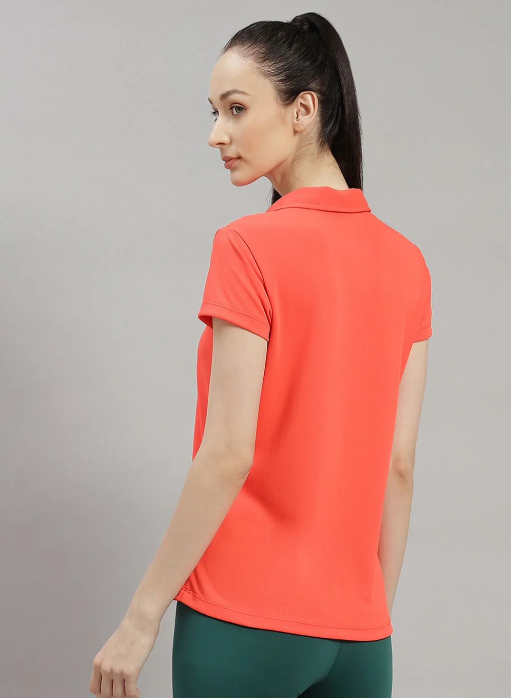 Rock.it Women Orange Solid T-Shirt - Image 4