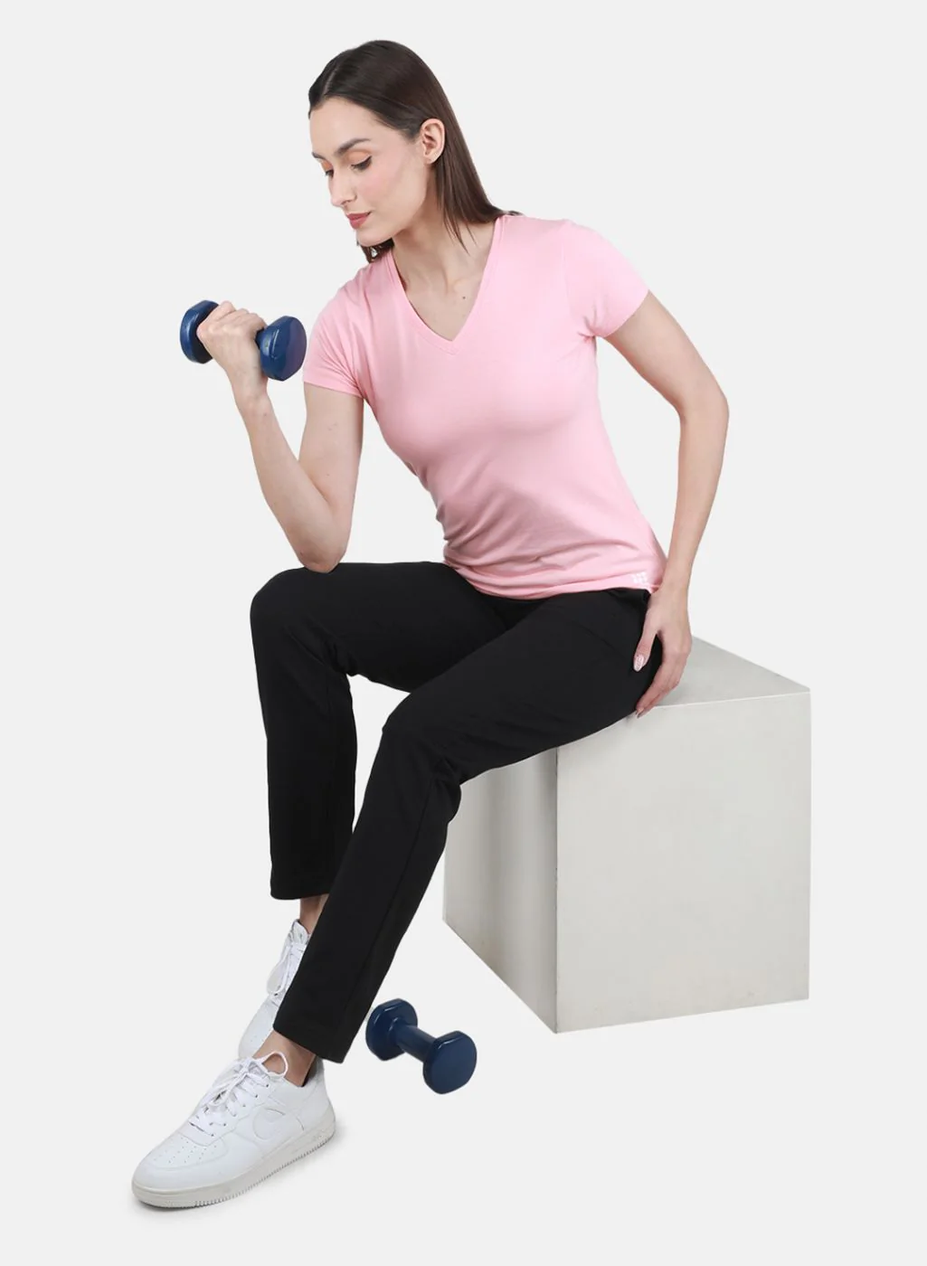 Rock.it Women Peach Solid Top - Image 4