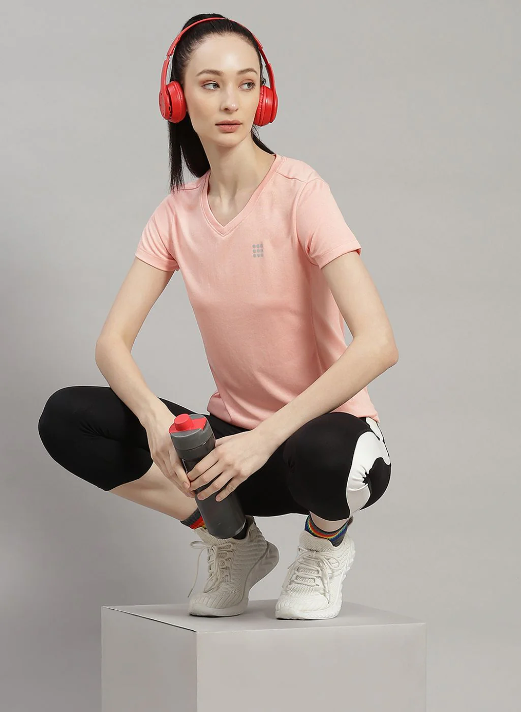 Rock.it Women Peach Solid Top - Image 2