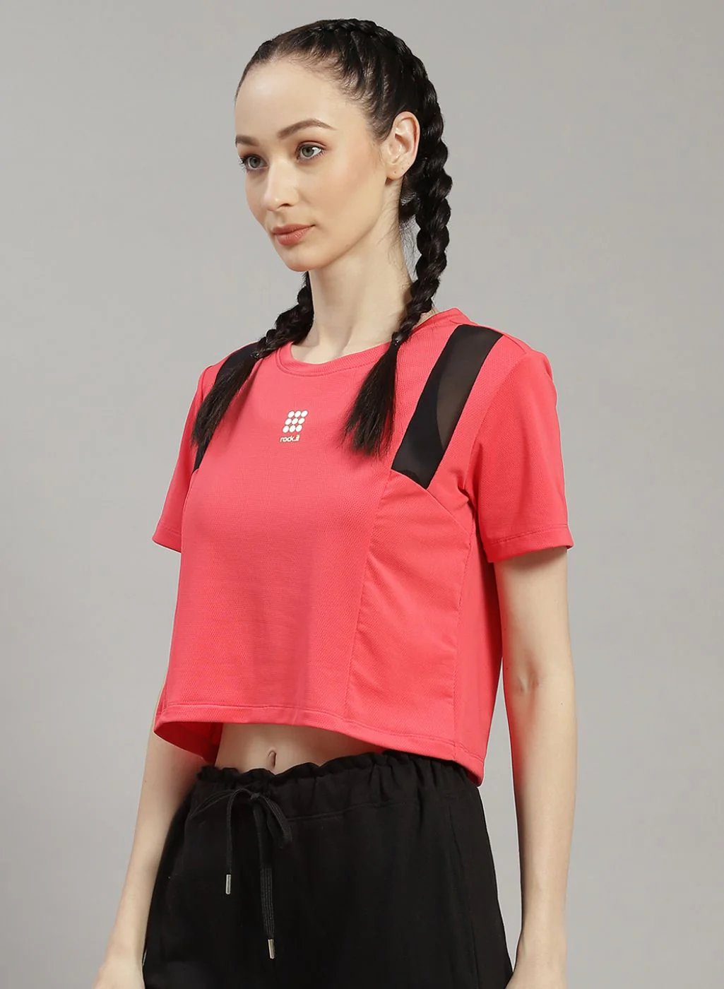 Rock.it Women Pink Solid Top - Image 2