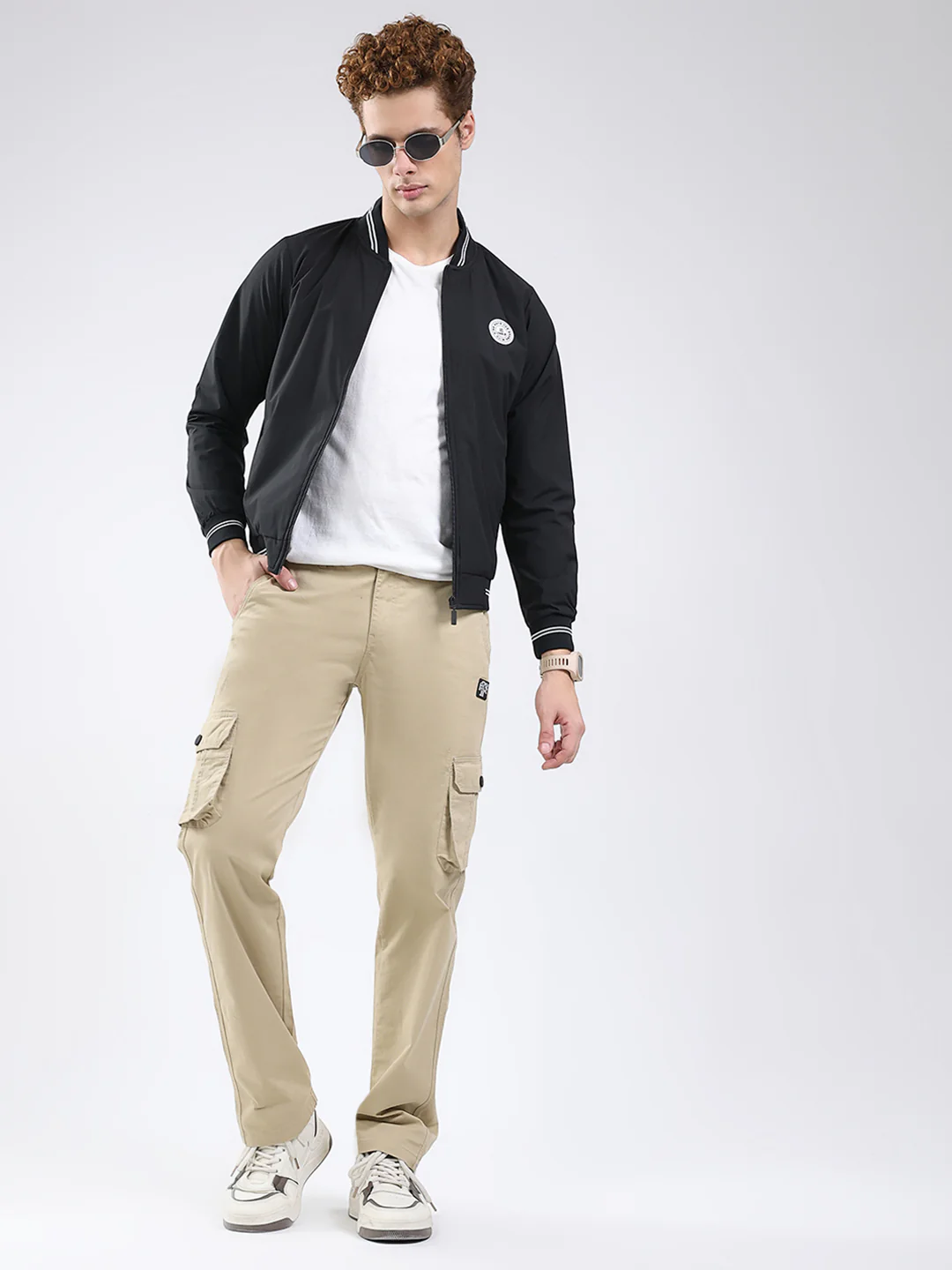 Rock.it Men Black Solid Band Neck Full Sleeve Jacket - Image 2