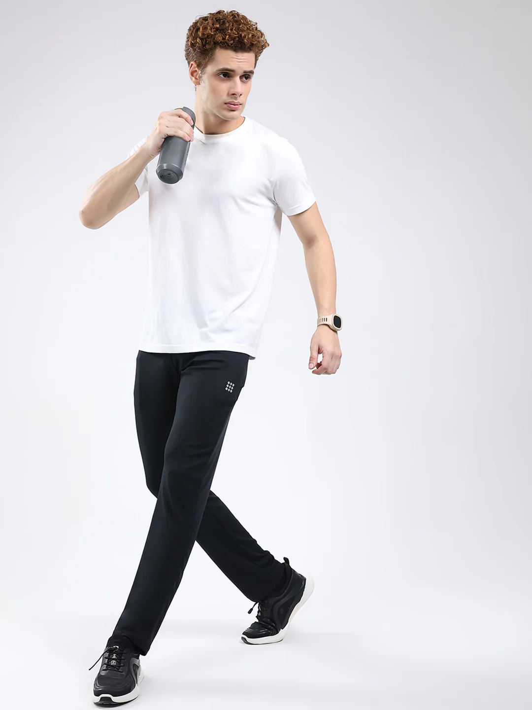 Rock.it Men Black Solid Regular Fit Winter Lower - Image 2