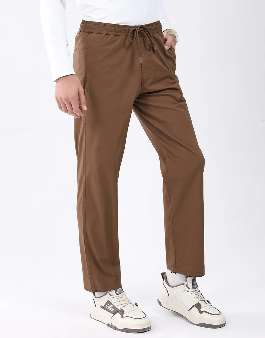 Rock.it Men Brown Solid Regular Fit Winter Lower - Image 3
