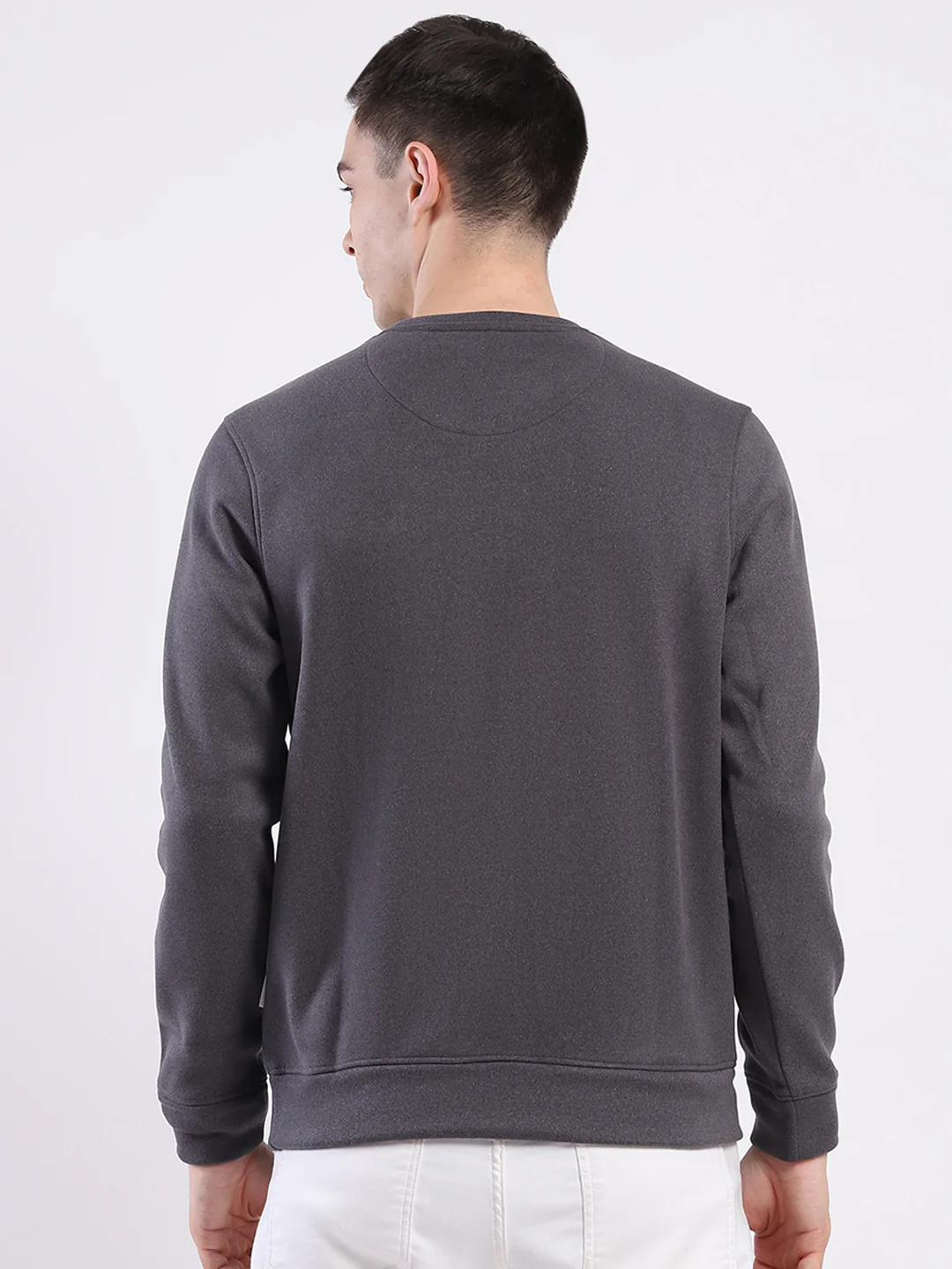 Rock.it Men Charcoal Printed Round Neck Full Sleeve Sweatshirt - Image 5