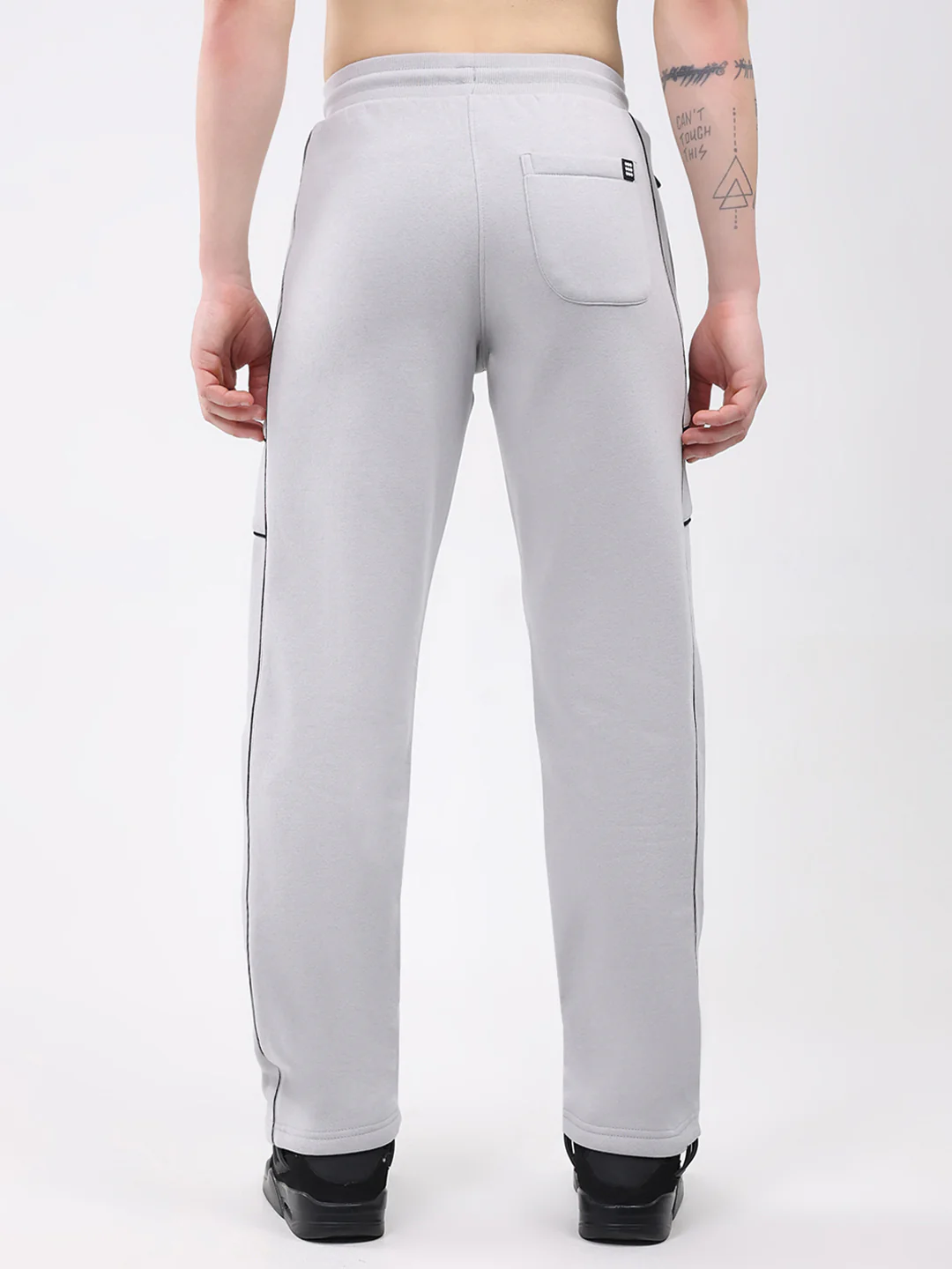 Rock.it Men Light Grey Solid Regular Fit Winter Lower - Image 5