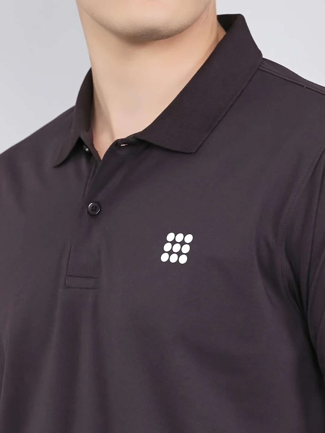 Rock.it Men Maroon Solid Collar Half Sleeve T-Shirt - Image 6