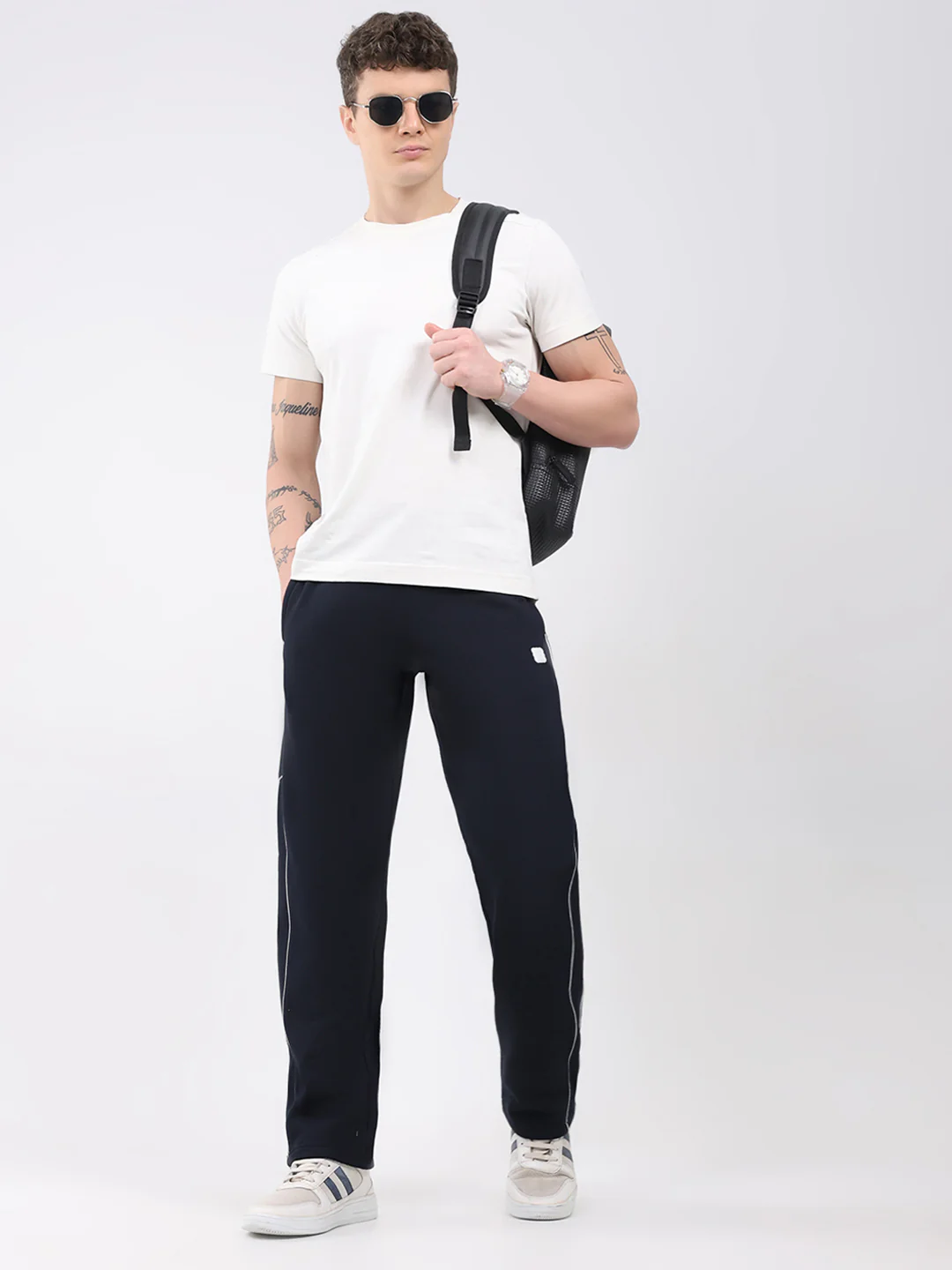 Rock.it Men Navy Blue Solid Regular Fit Winter Lower - Image 2