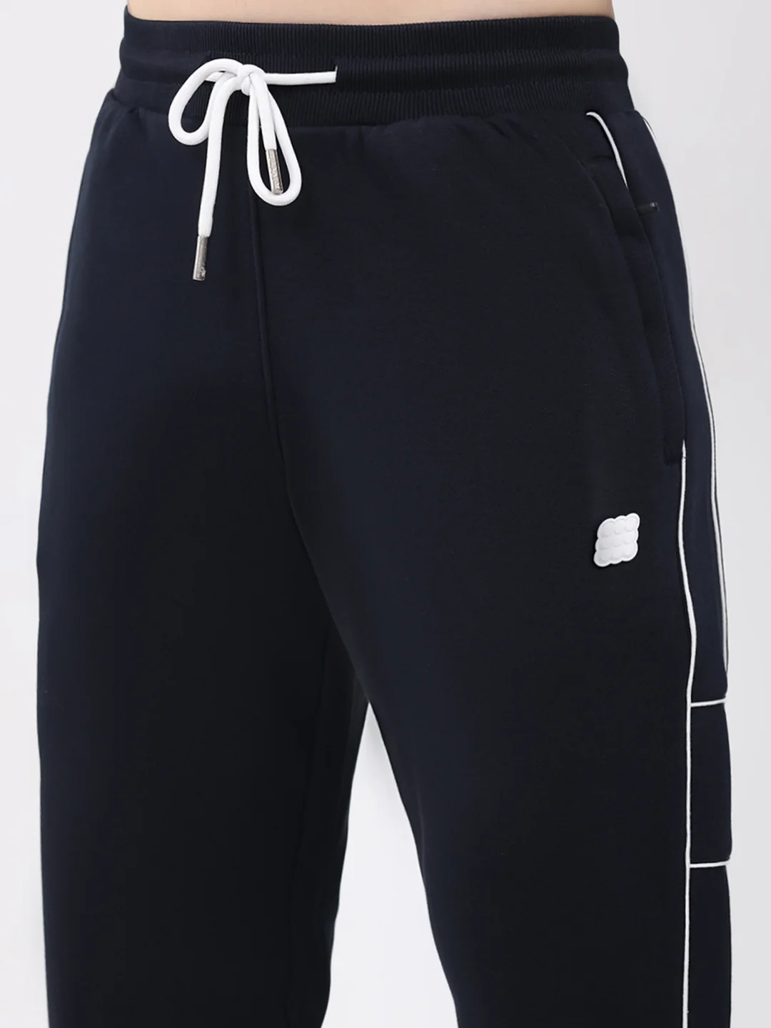 Rock.it Men Navy Blue Solid Regular Fit Winter Lower - Image 6