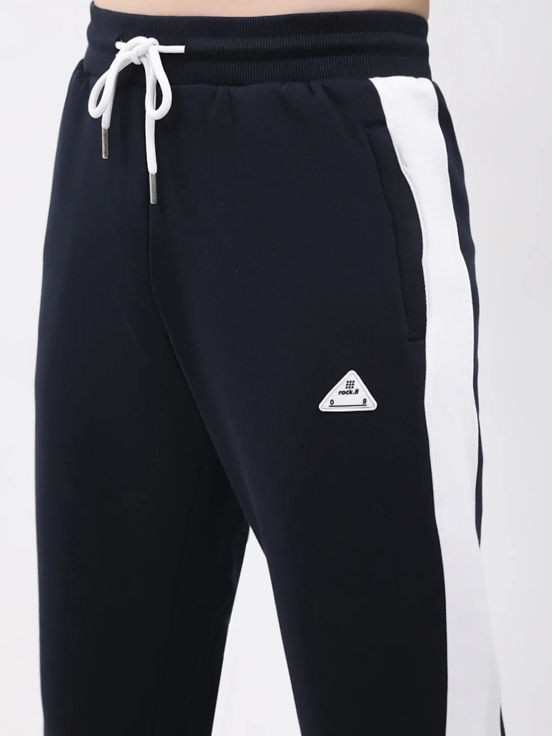 Rock.it Men Navy Blue Solid Regular Fit Winter Lower - Image 6