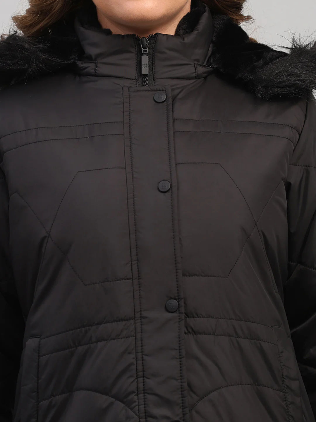 Rock.it Women Black Solid Hooded Full Sleeve Jacket - Image 7