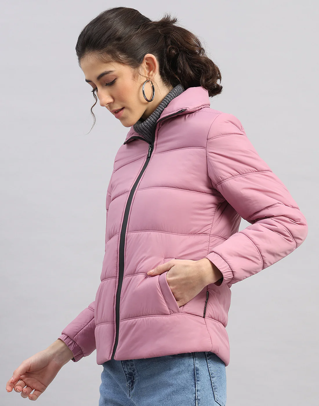 Rock.it Women Purple Solid Collar Full Sleeve Jacket - Image 2