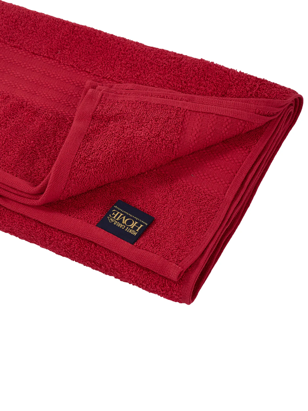 Rose Red 100% Cotton Solid 380 GSM Bath Towel Jazz 4 Pc Set Gifting Box Pack - Image 7