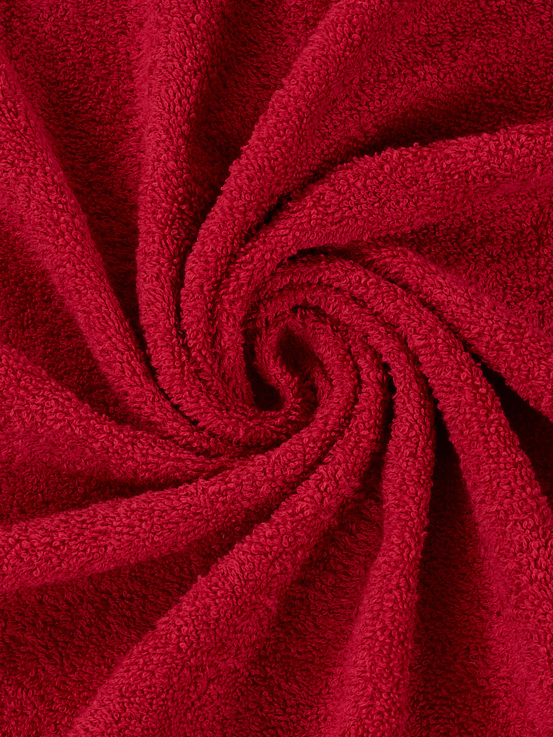 Rose Red 100% Cotton Solid 380 GSM Bath Towel Jazz 4 Pc Set Gifting Box Pack - Image 9