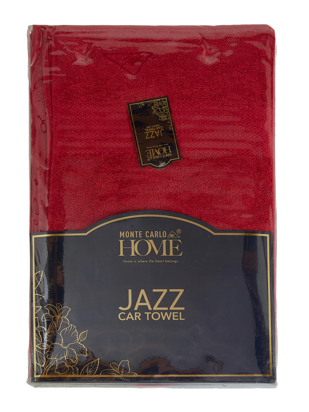 Rose Red Pure Cotton Solid 380 GSM Car Towel 1 Piece (Jazz Collection) - Image 8
