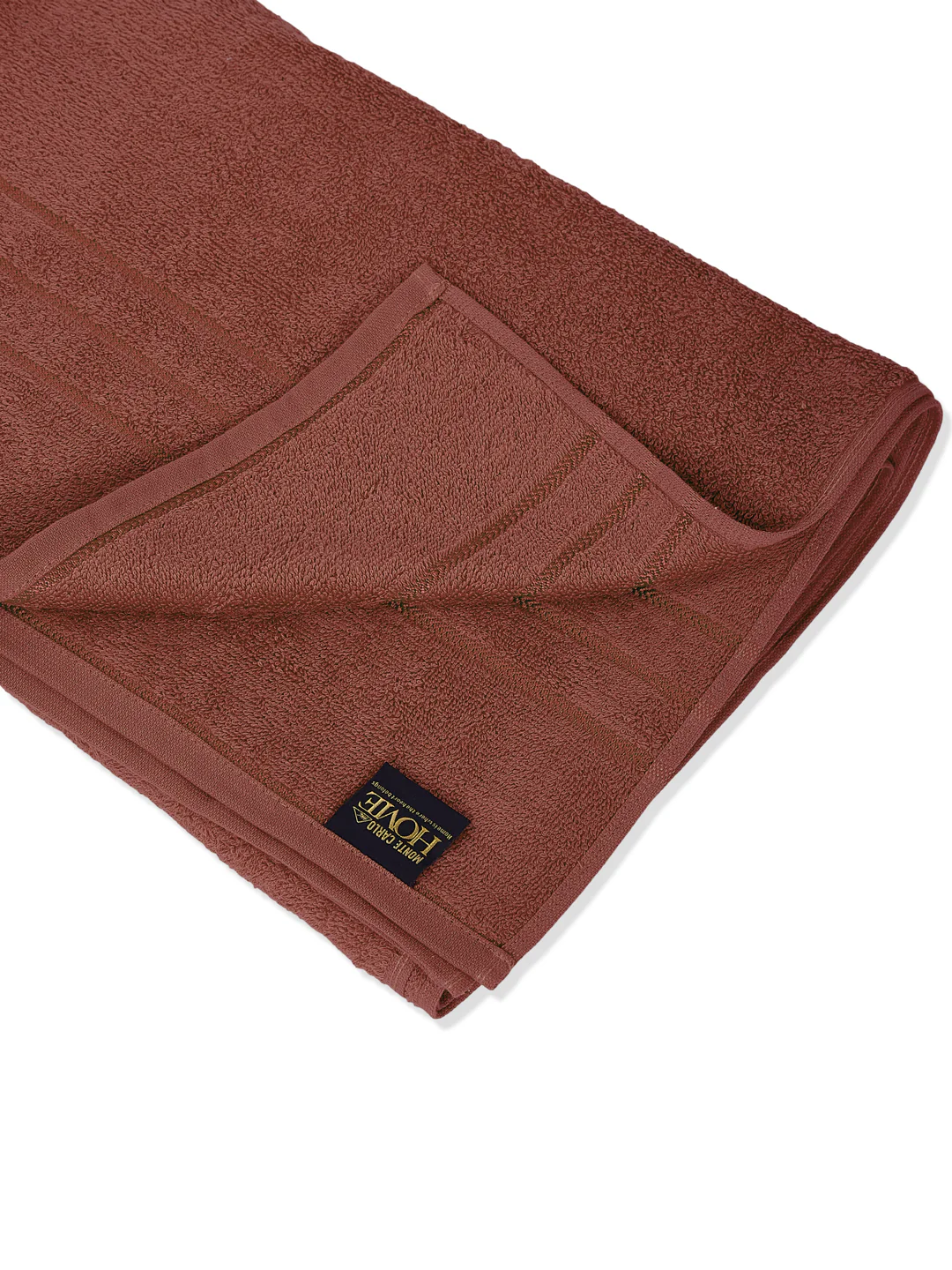 Rust Pure Cotton Solid 340 GSM Car Towel 1 Piece (Soho Collection) - Image 4