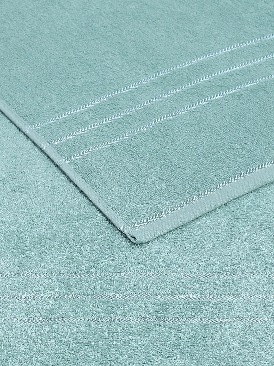 Sea Green Cotton Solid 350 GSM Car Towel (Soho) - Image 4