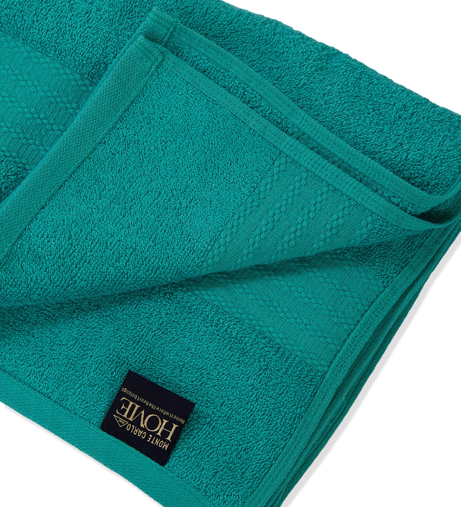 Sea Green Pure Cotton Solid 380 GSM Bath Towel 1 Piece (Jazz Collection) - Image 5
