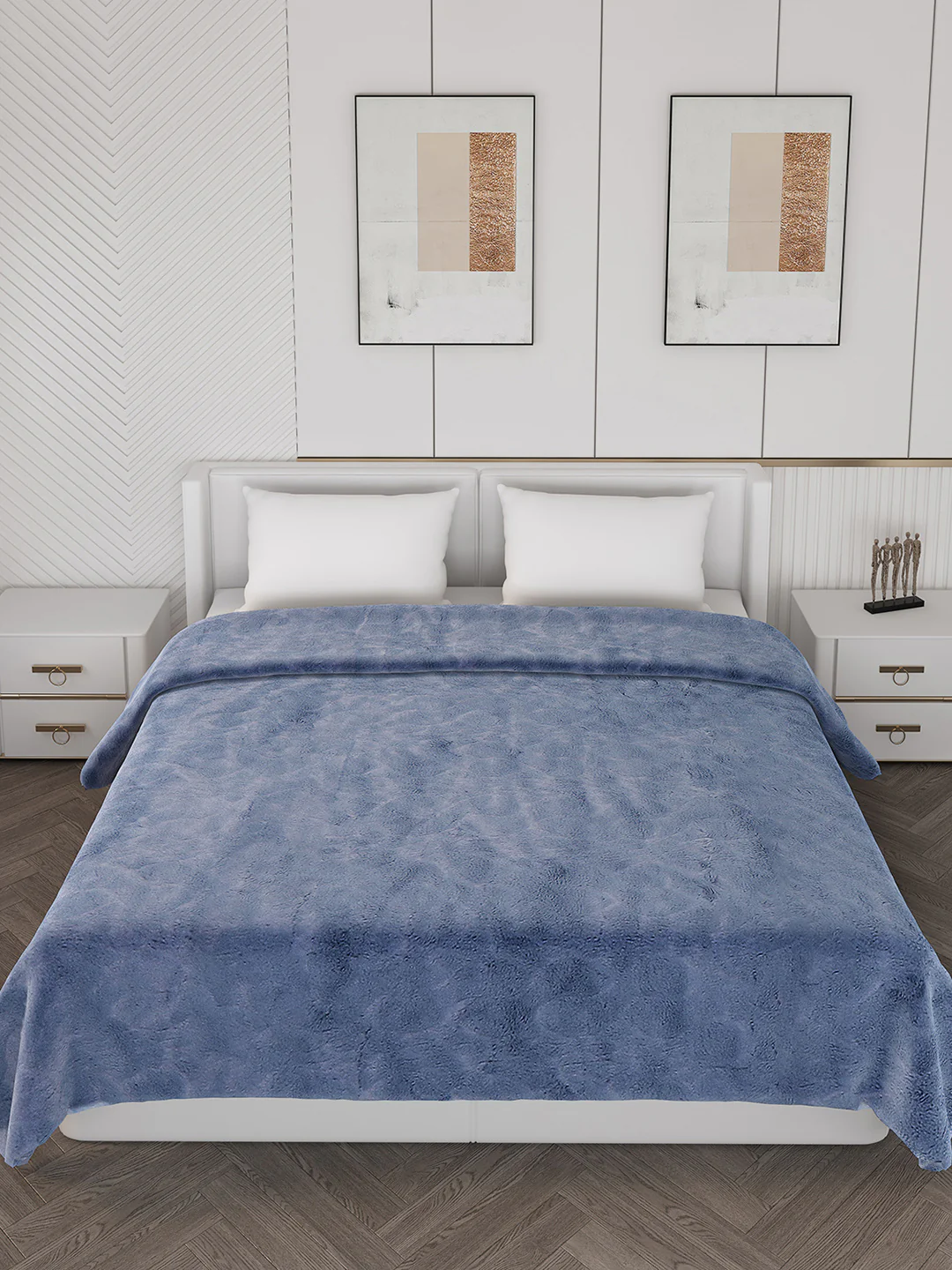 Self Design Double Bed 1000 GSM Blanket Henry 2 Ply (Weight 6.3 kg) - Image 3
