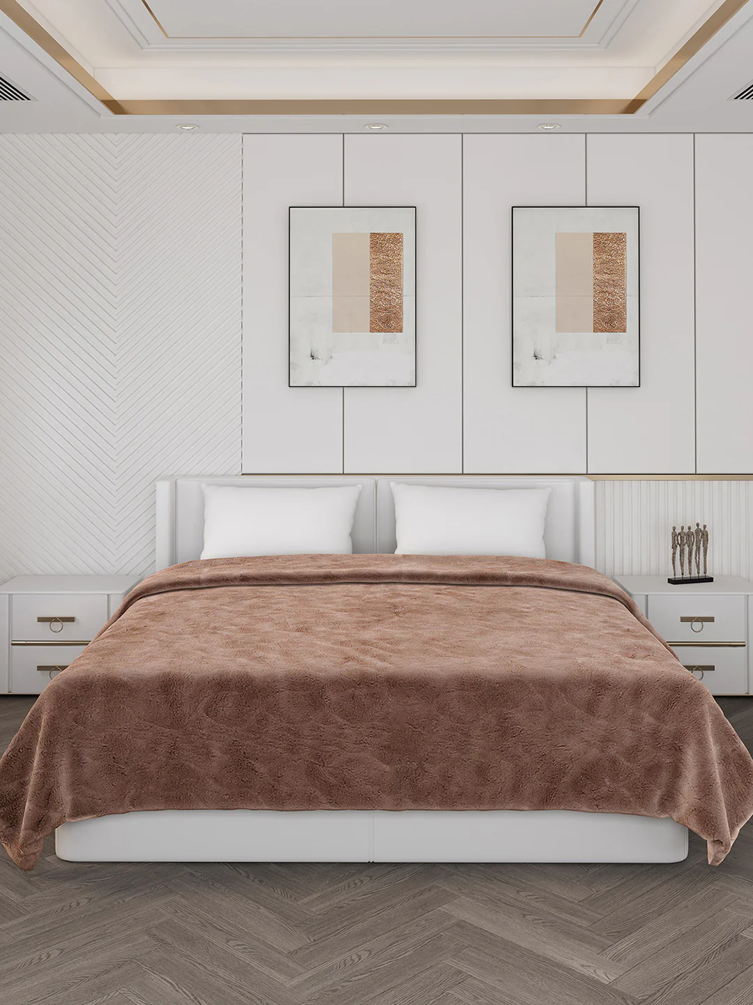 Self Design Double Bed 1000 GSM Blanket Henry 2 Ply (Weight 6.3 kg) - Image 2