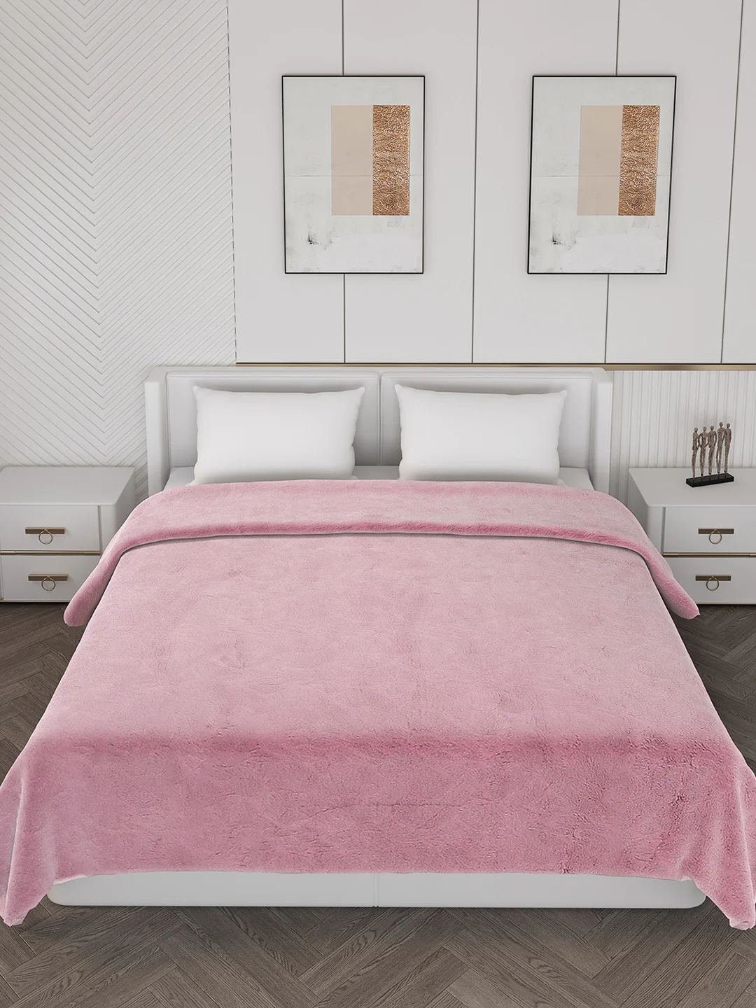 Self Design Double Bed 1000 GSM Blanket Henry 2 Ply (Weight 6.3 kg) - Image 3