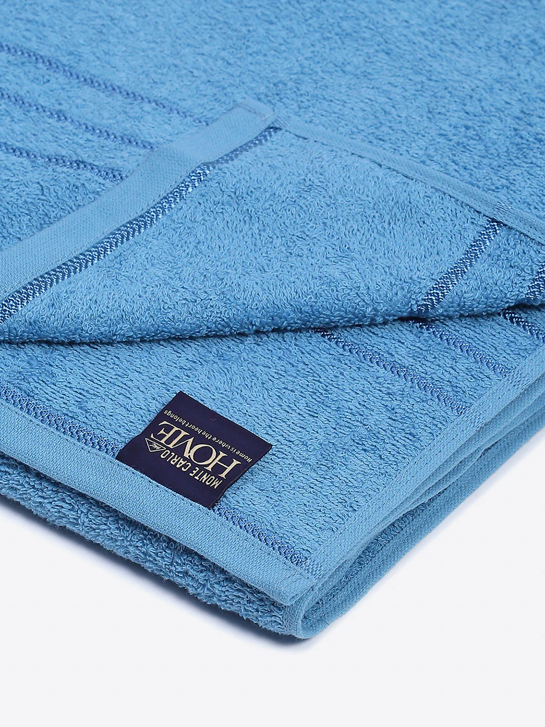Sky Blue Cotton Solid 350 GSM Car Towel (Soho) - Image 3