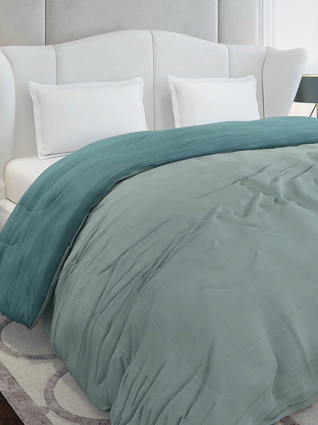 Solid Double Bed 110 GSM Comforter for AC Room - (Icefelgdb) - Image 6