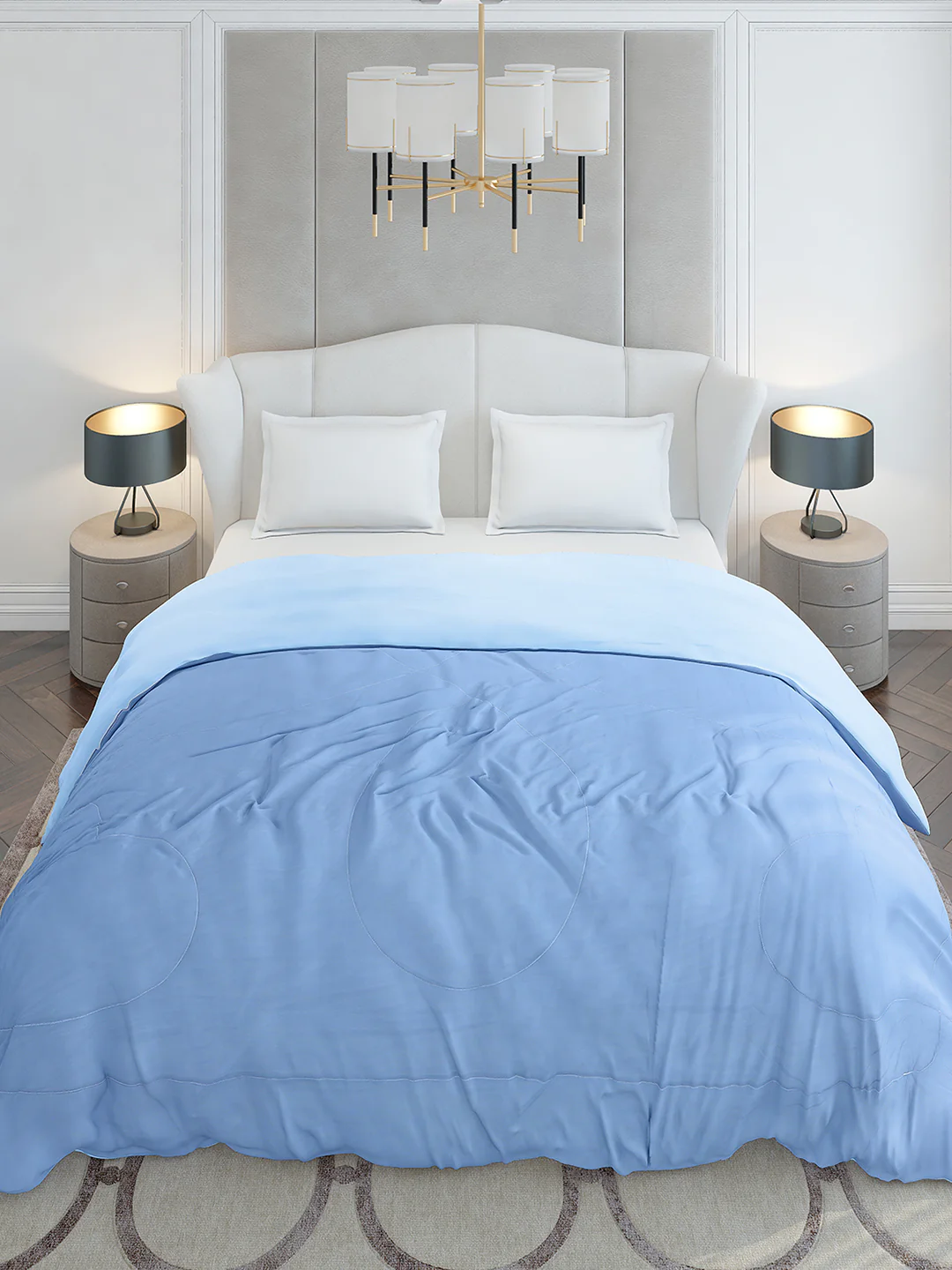 Solid Double Bed 110 GSM Comforter for AC Room - (Icefelgdb) - Image 3