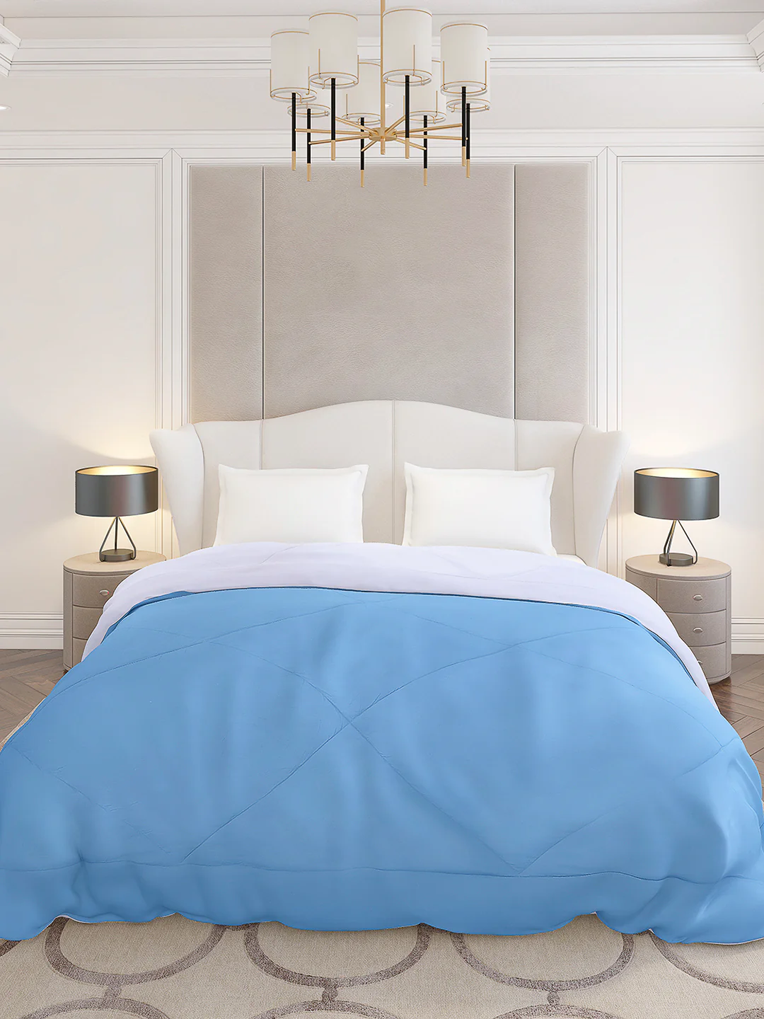 Solid Double Bed 210 GSM Comforter Ava for Mild Winter (Weight 0.9 kg) - Image 2